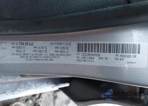 2017 Chrysler 200 Limited Platinum z USA, uszkodzony, nr VIN 1C3CCCAB7HN505526